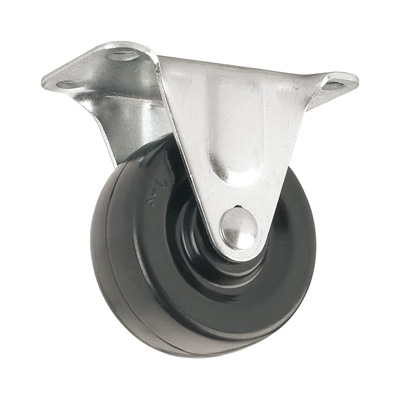 CASTER WHEEL BLACK 2'' NON SWIVEL